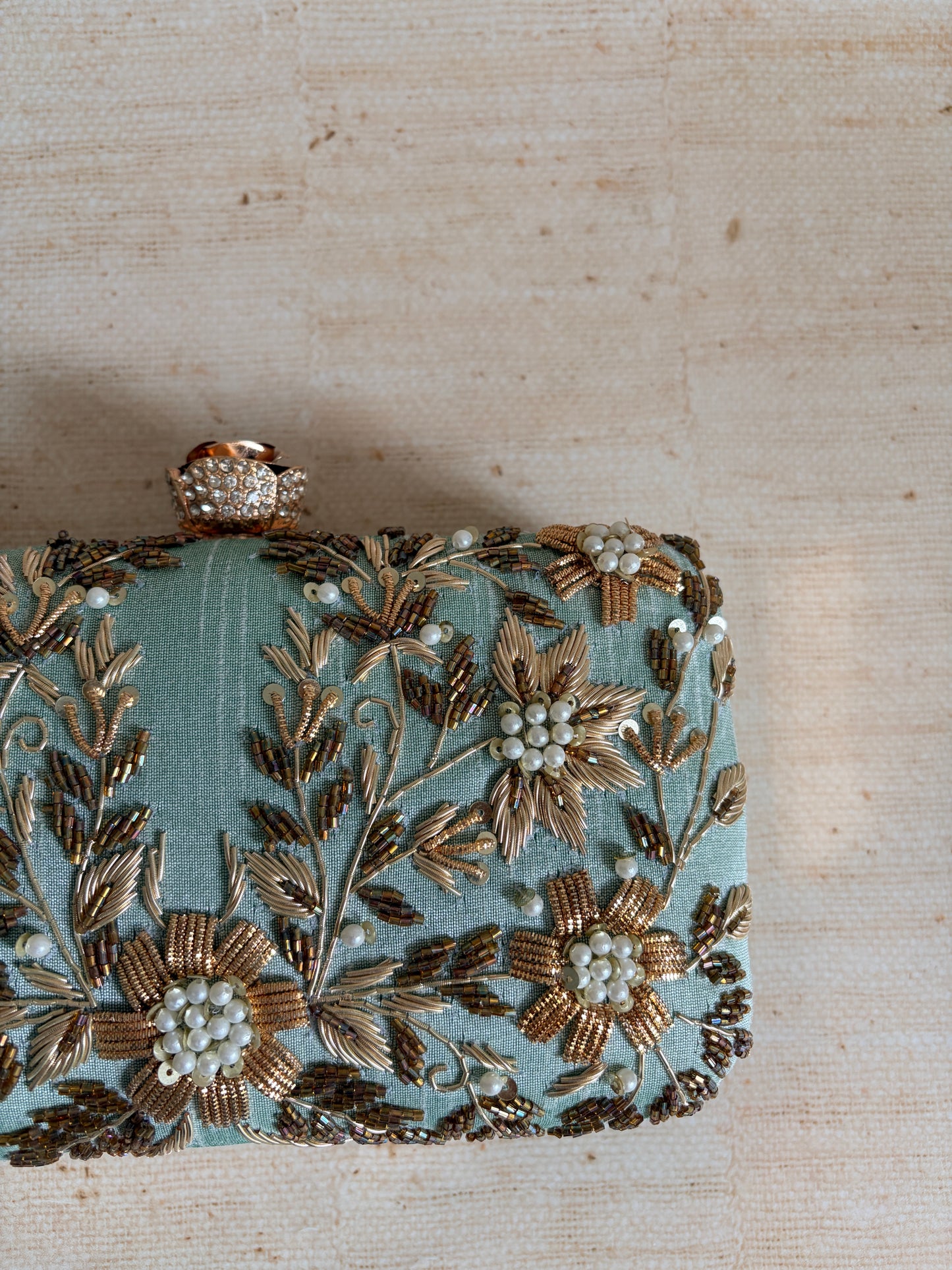 Pasha Rectangular Clutch (ST1135) (Mint Green)