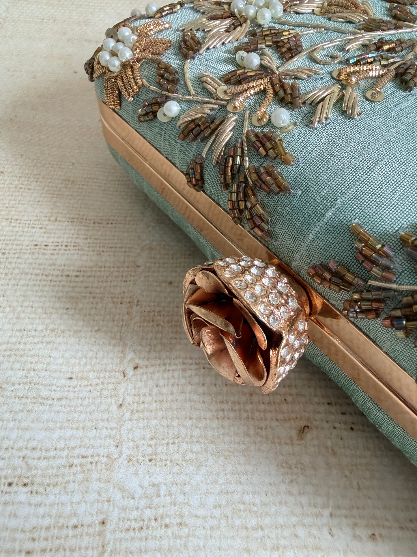 Pasha Rectangular Clutch (ST1135) (Mint Green)