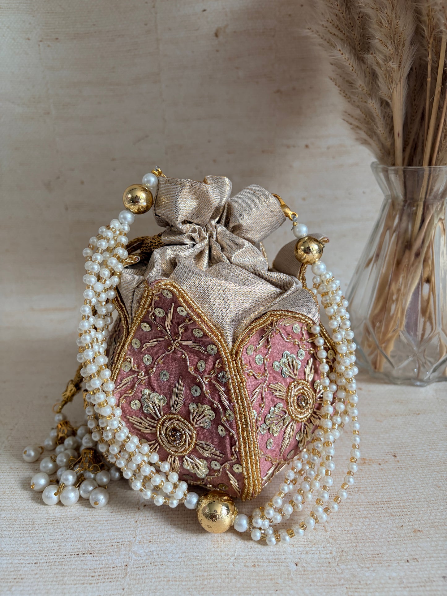 Seerut (Potli Bag) (Pink) (ST270)