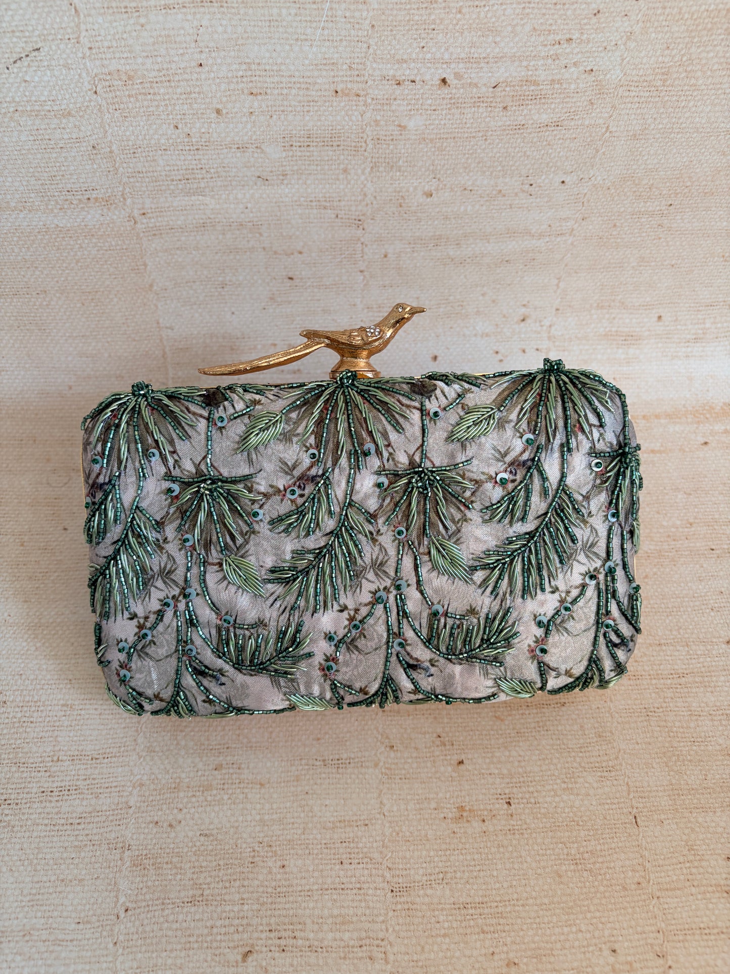 Marbella Rectangular Clutch (ST1207) (Bird Clasp)