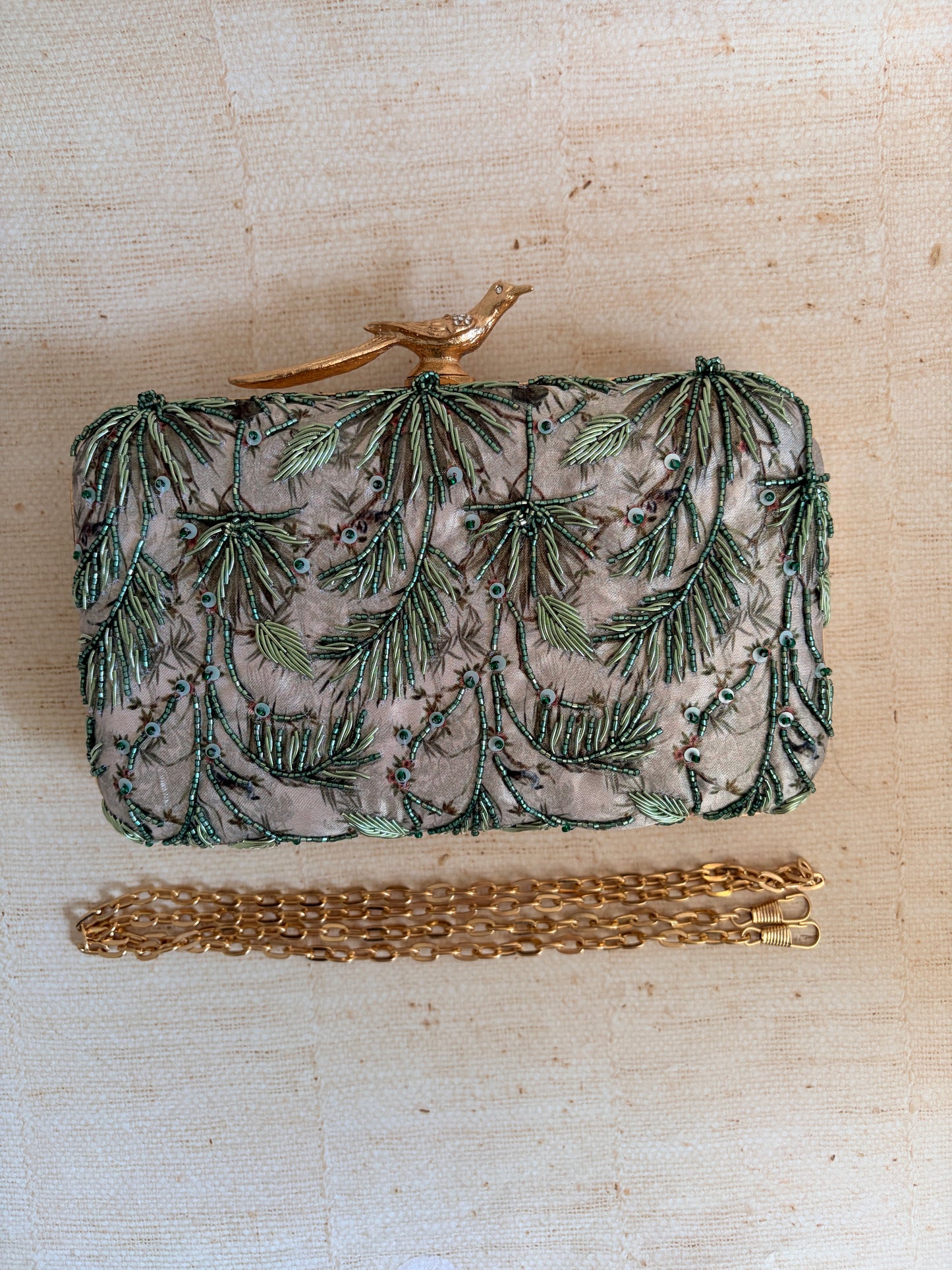 Marbella Rectangular Clutch (ST1207) (Bird Clasp)