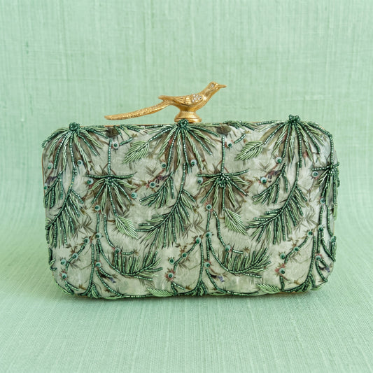 Marbella Rectangular Clutch (ST1207) (Bird Clasp)