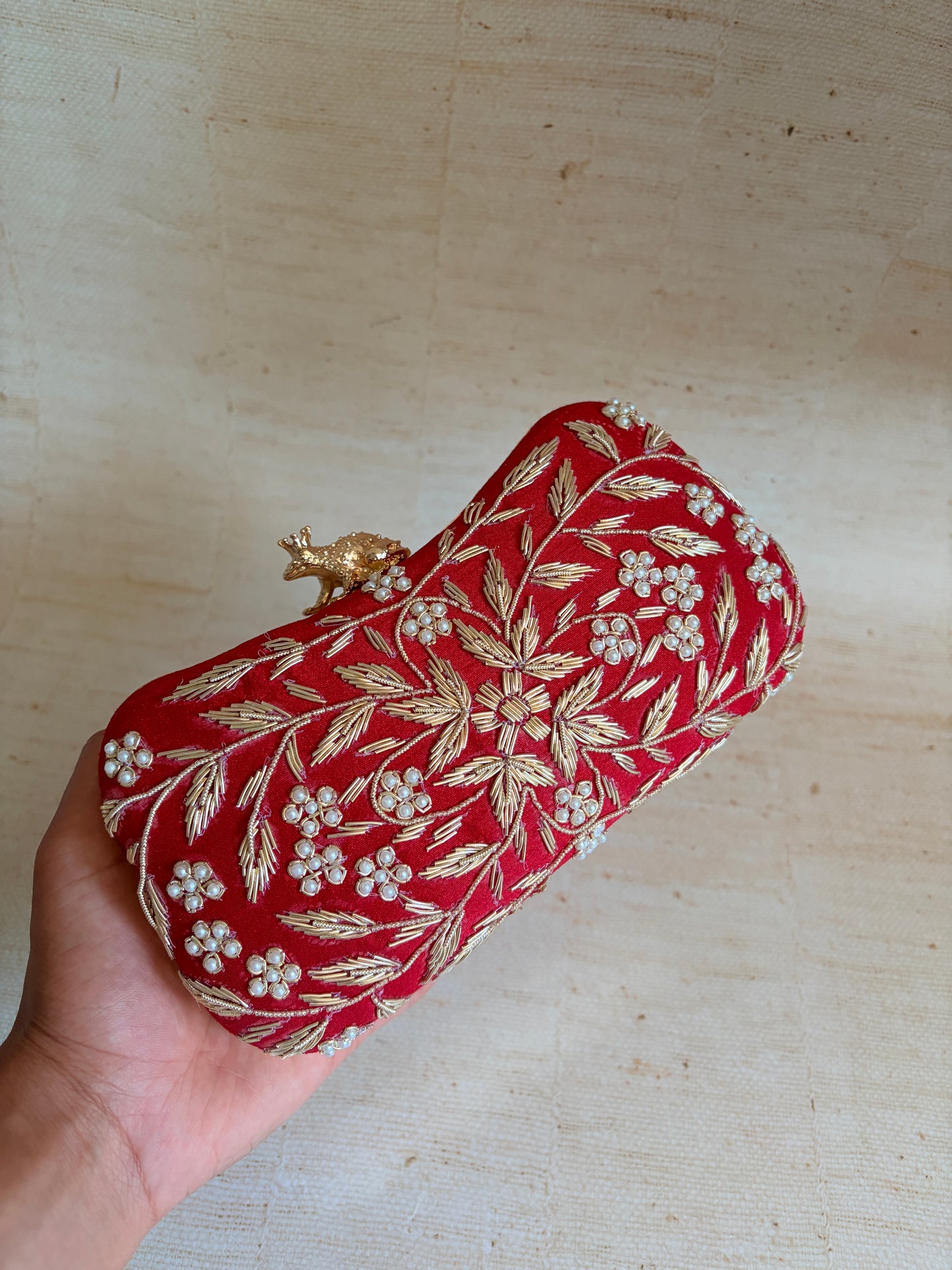 Milani (Rectangular Clutch) (Red) (ST263)