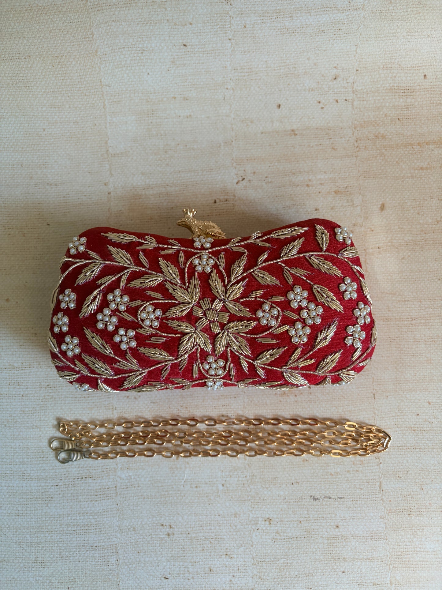 Milani (Rectangular Clutch) (Red) (ST263)