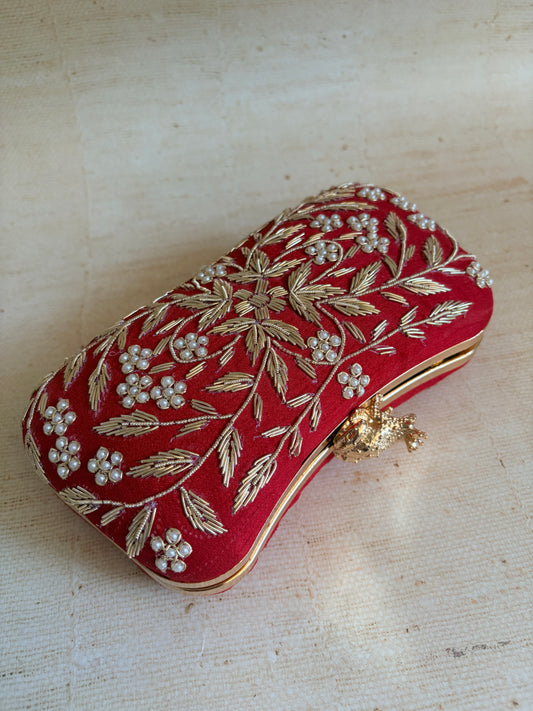 Milani (Rectangular Clutch) (Red) (ST263)