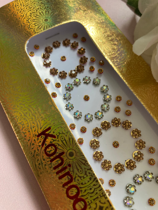 Gold And Silver Bindi Pack (ST984) (3)
