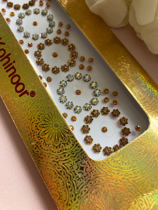 Gold And Silver Bindi Pack (ST984) (3)