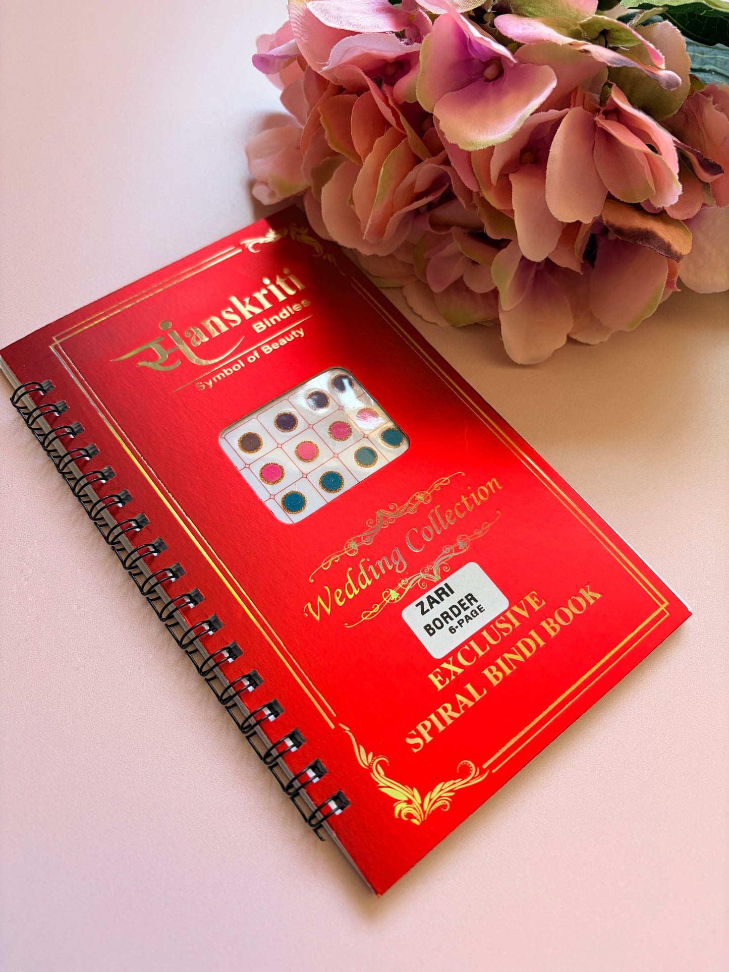 Golden Zari Border Velvet 576 Bindi Booklet (ST699) (3)