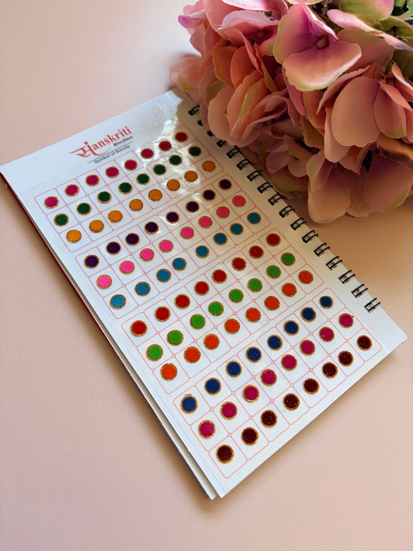 Golden Zari Border Velvet 576 Bindi Booklet (ST699) (3)