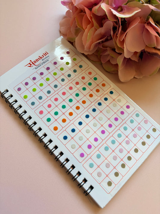 Plain Round Pastel 960 Bindi Booklet (ST1210)