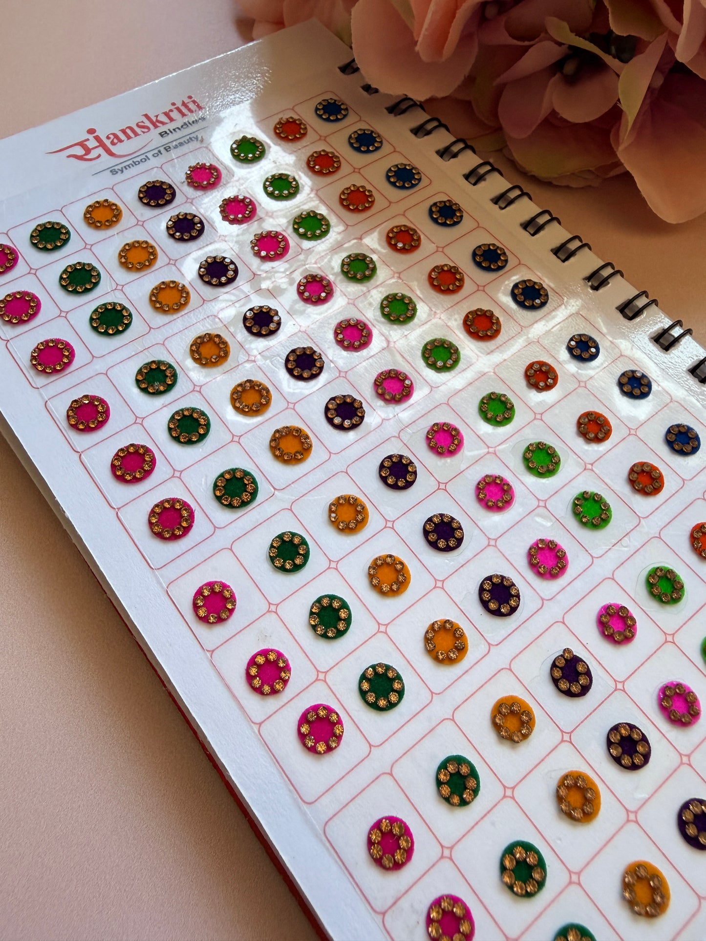Pastel Stone Border 576 Bindi Booklet (ST1211)