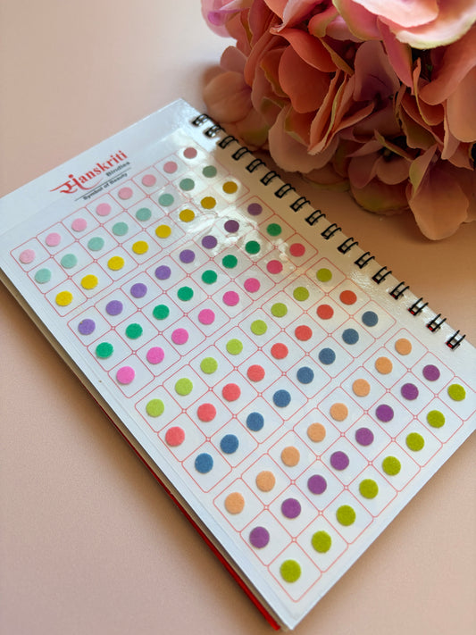 Plain Round Pastel 960 Bindi Booklet (ST1209)