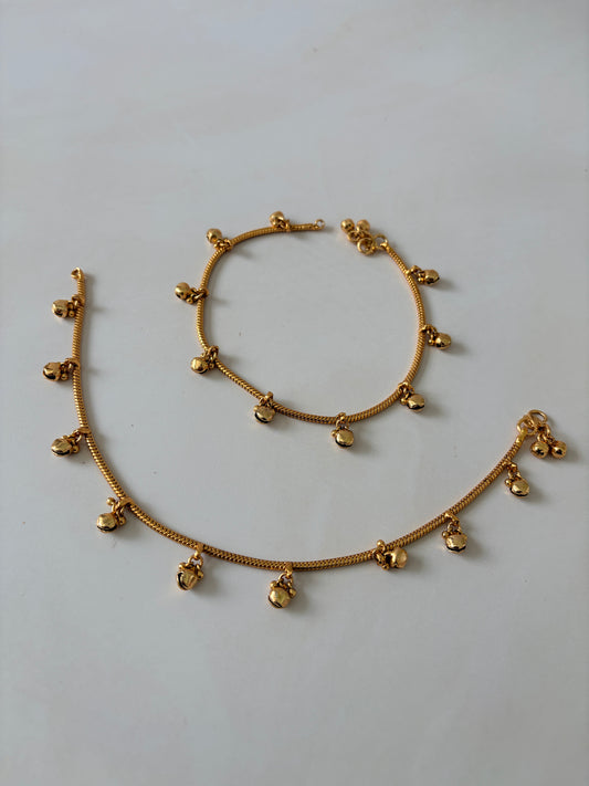 Gold Plated Ghungaroo Anklets/Payal (ST1198)