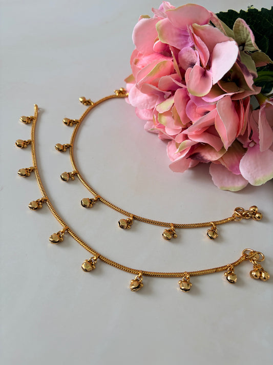 Gold Plated Ghungaroo Anklets/Payal (ST1198)
