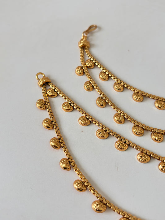 Gold Plated Ear Chains/Kaan Chain (ST1215)