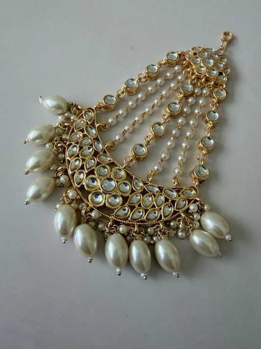 Pearl Gold Plated Pearl Passa/Jhumar (ST1217)
