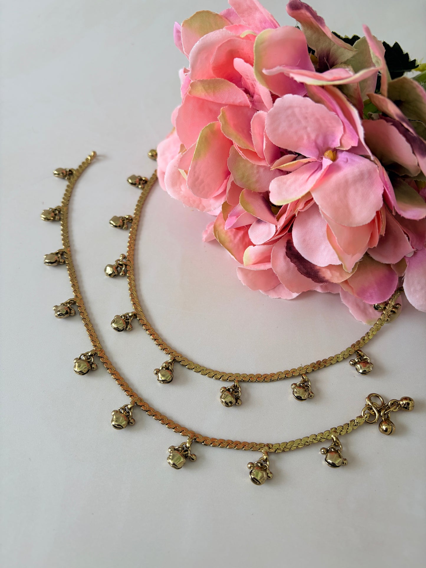 Antique Gold Ghungaroo Anklets/Payal (ST1198)