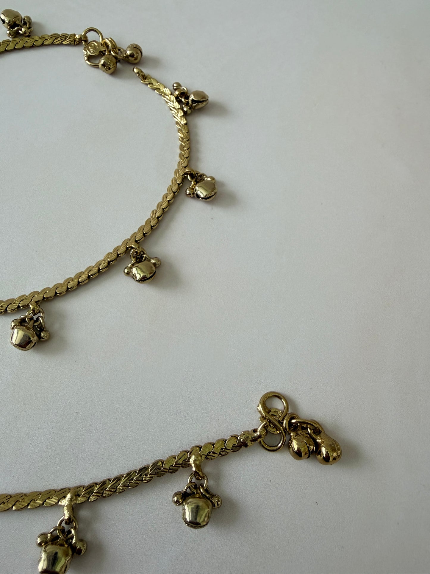 Antique Gold Ghungaroo Anklets/Payal (ST1198)
