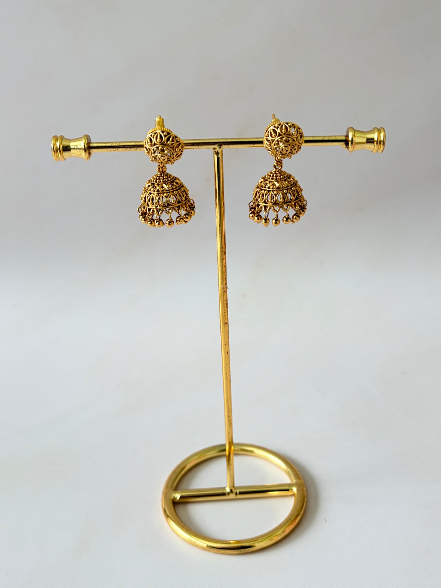 Gold Plated Small Jhumki Earrings (ST1216)