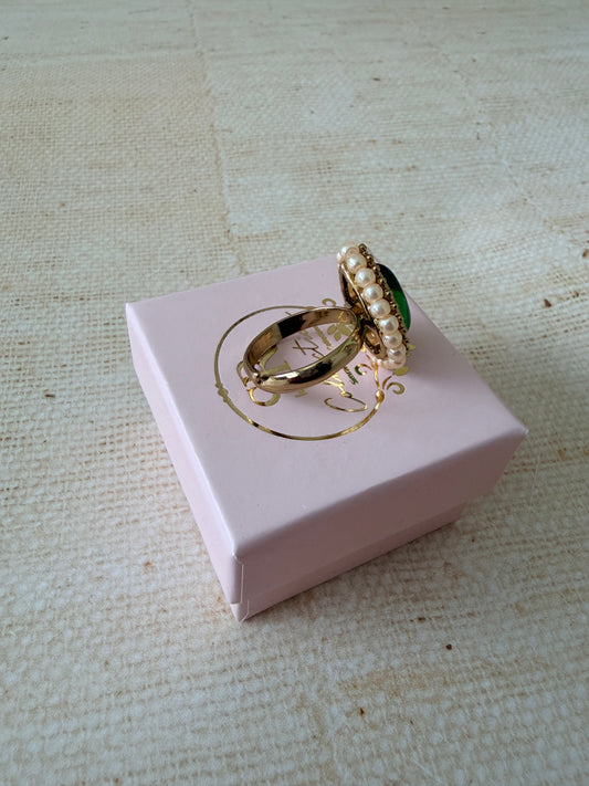 Maya Antique Gold Ring (ST1109)