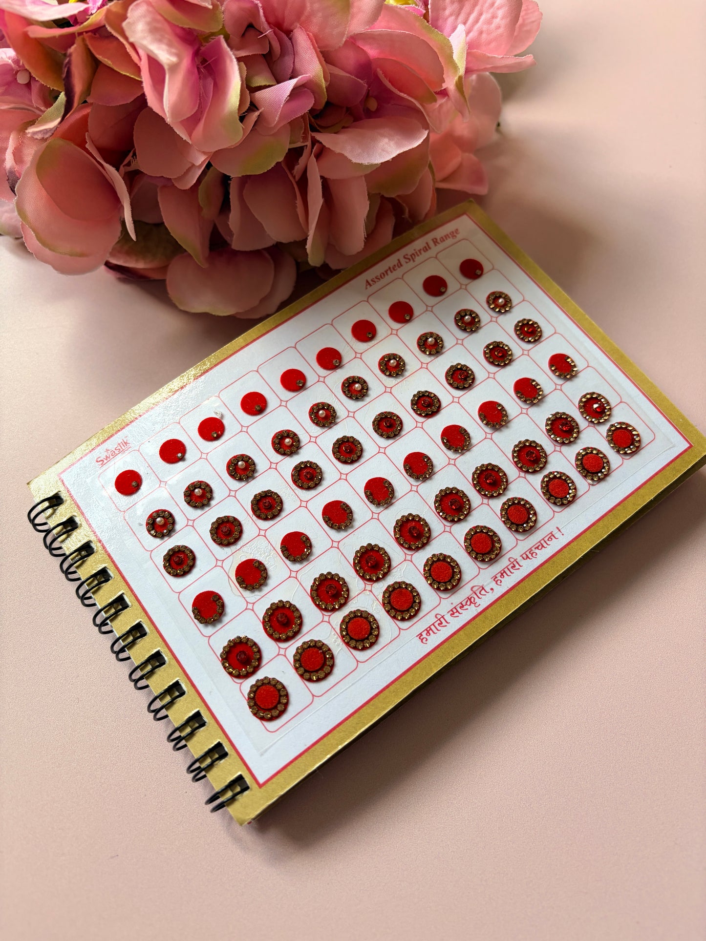 600 Round Stone Colourful Bindi Book (ST897)