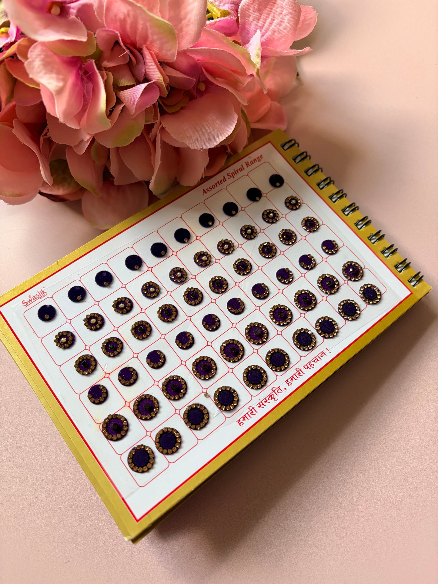600 Round Stone Colourful Bindi Book (ST897)