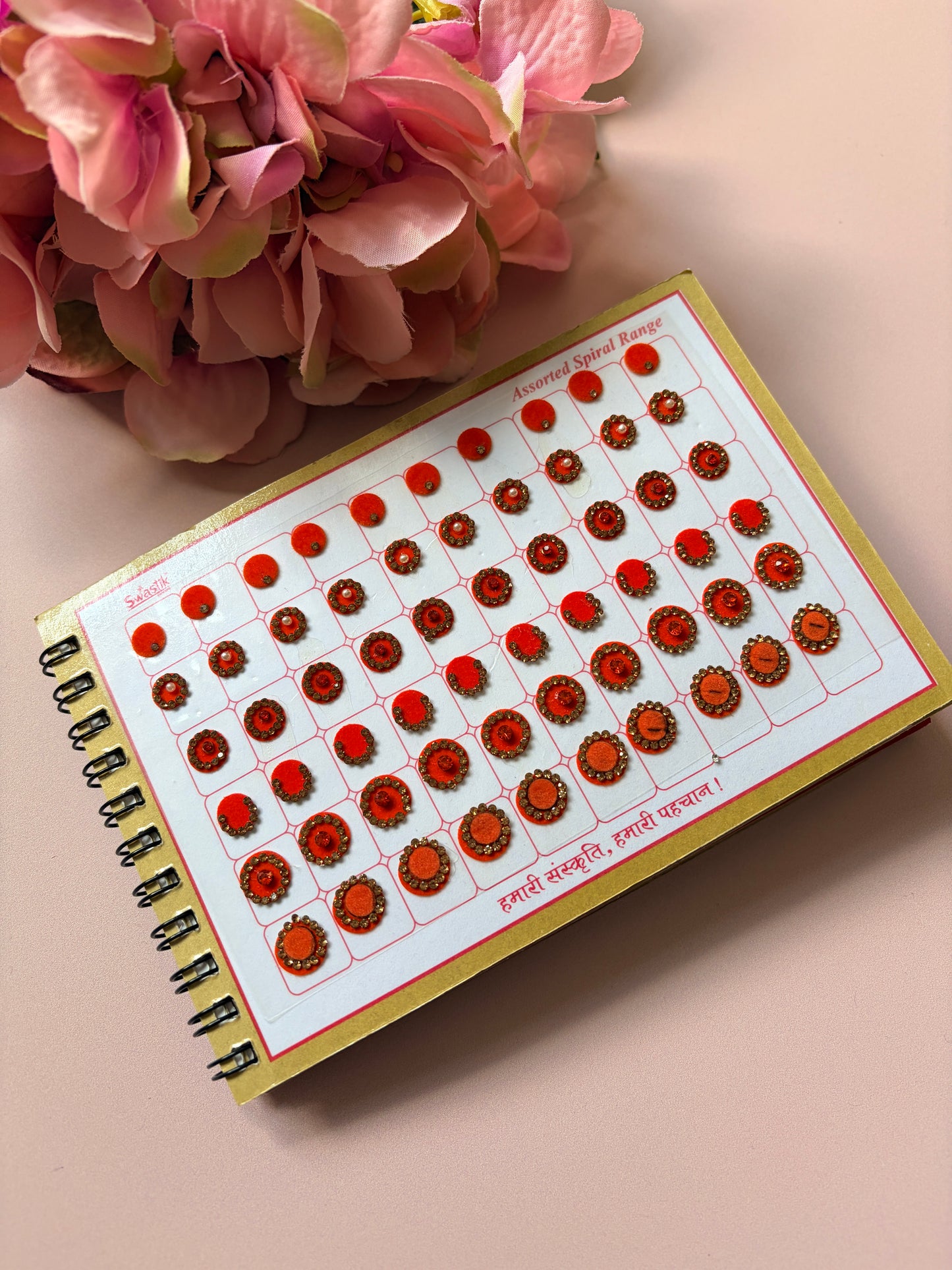 600 Round Stone Colourful Bindi Book (ST897)
