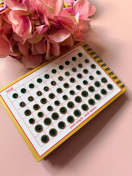 600 Round Stone Colourful Bindi Book (ST897)