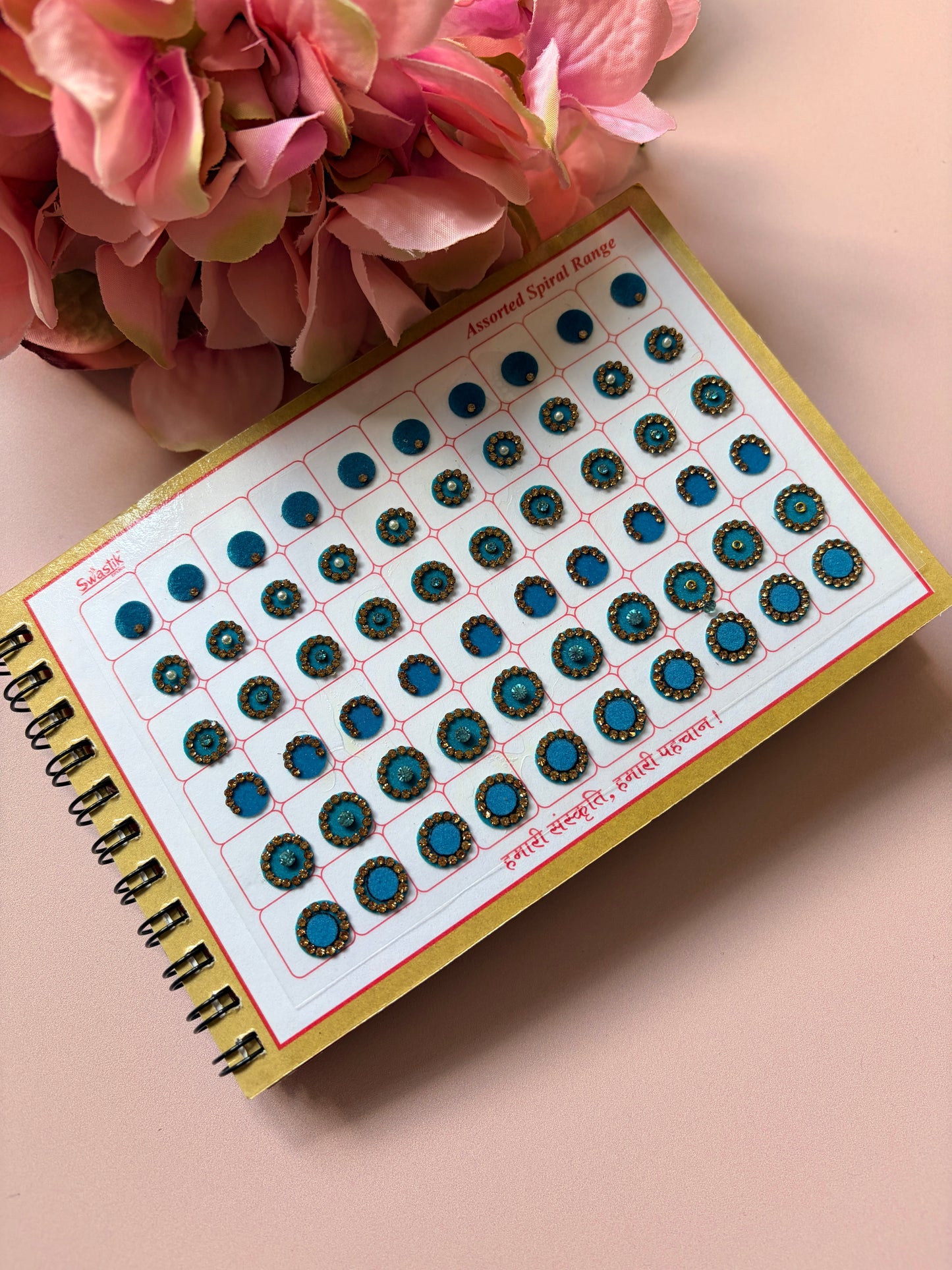 600 Round Stone Colourful Bindi Book (ST897)
