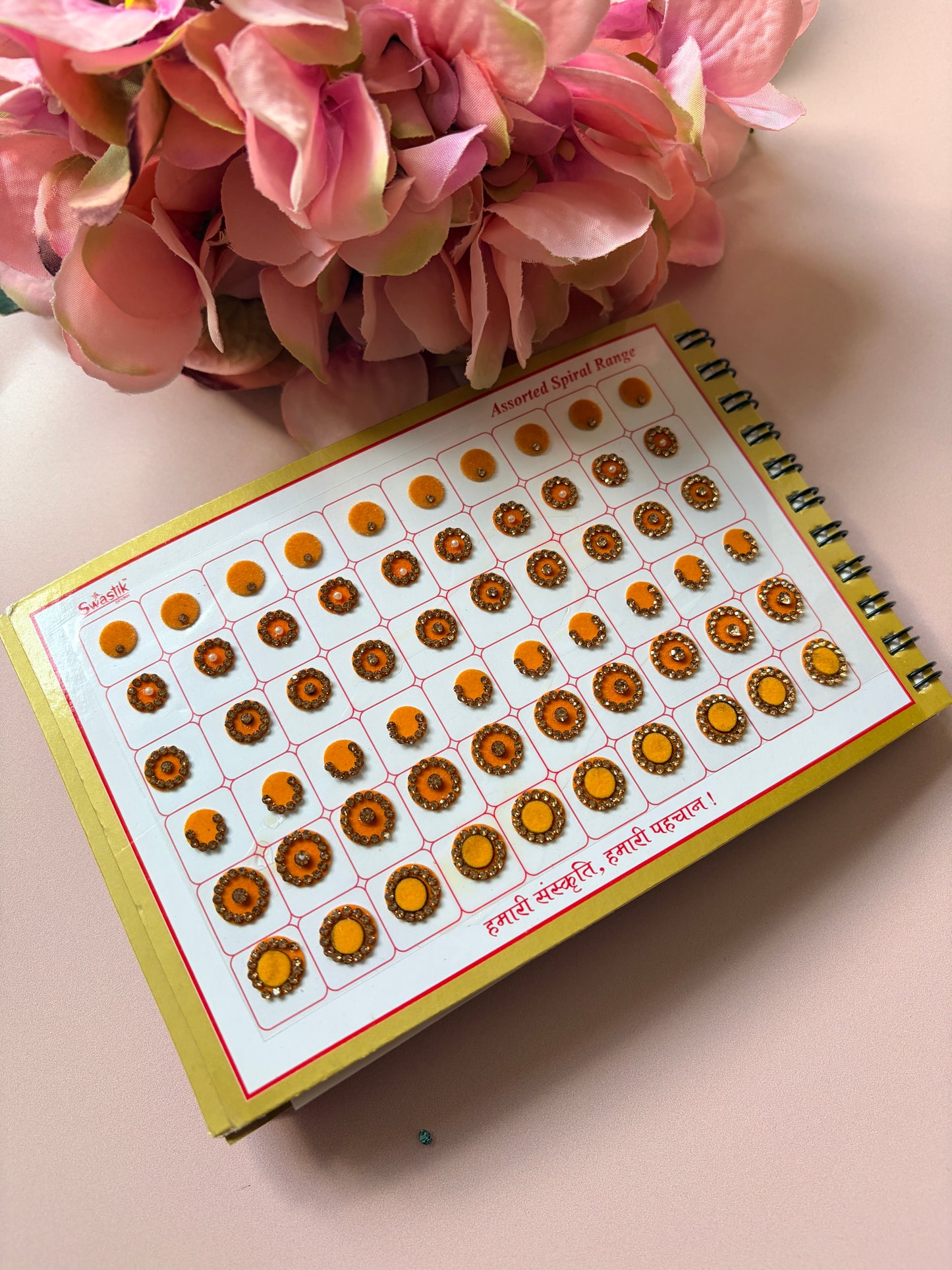 600 Round Stone Colourful Bindi Book (ST897)