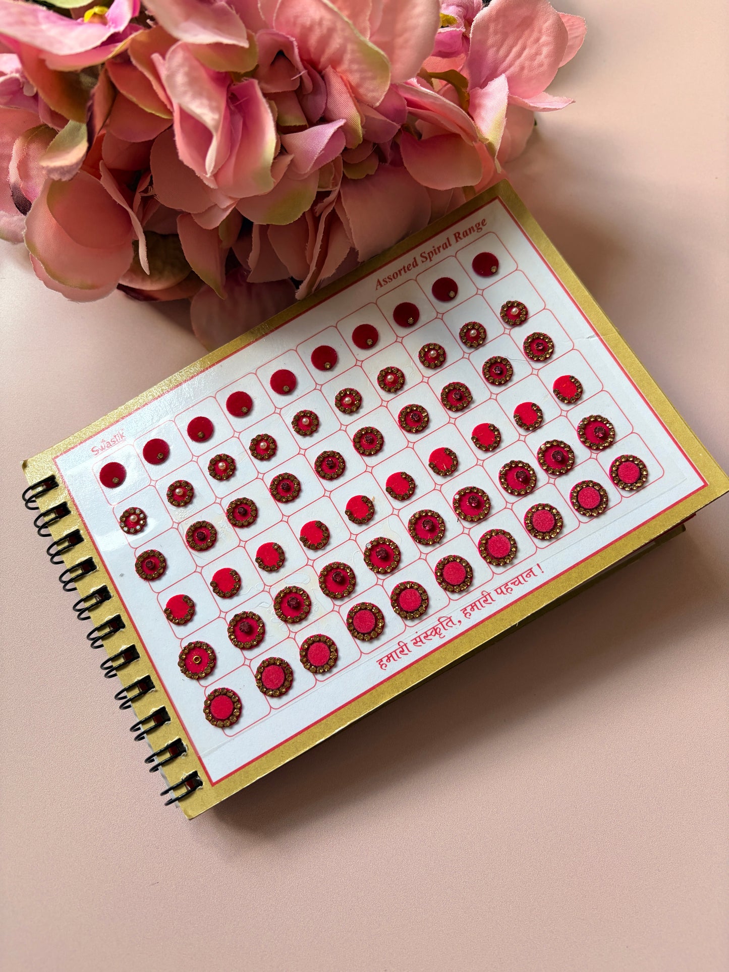 600 Round Stone Colourful Bindi Book (ST897)