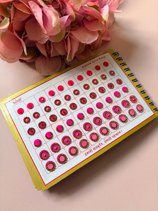 600 Round Stone Colourful Bindi Book (ST897)