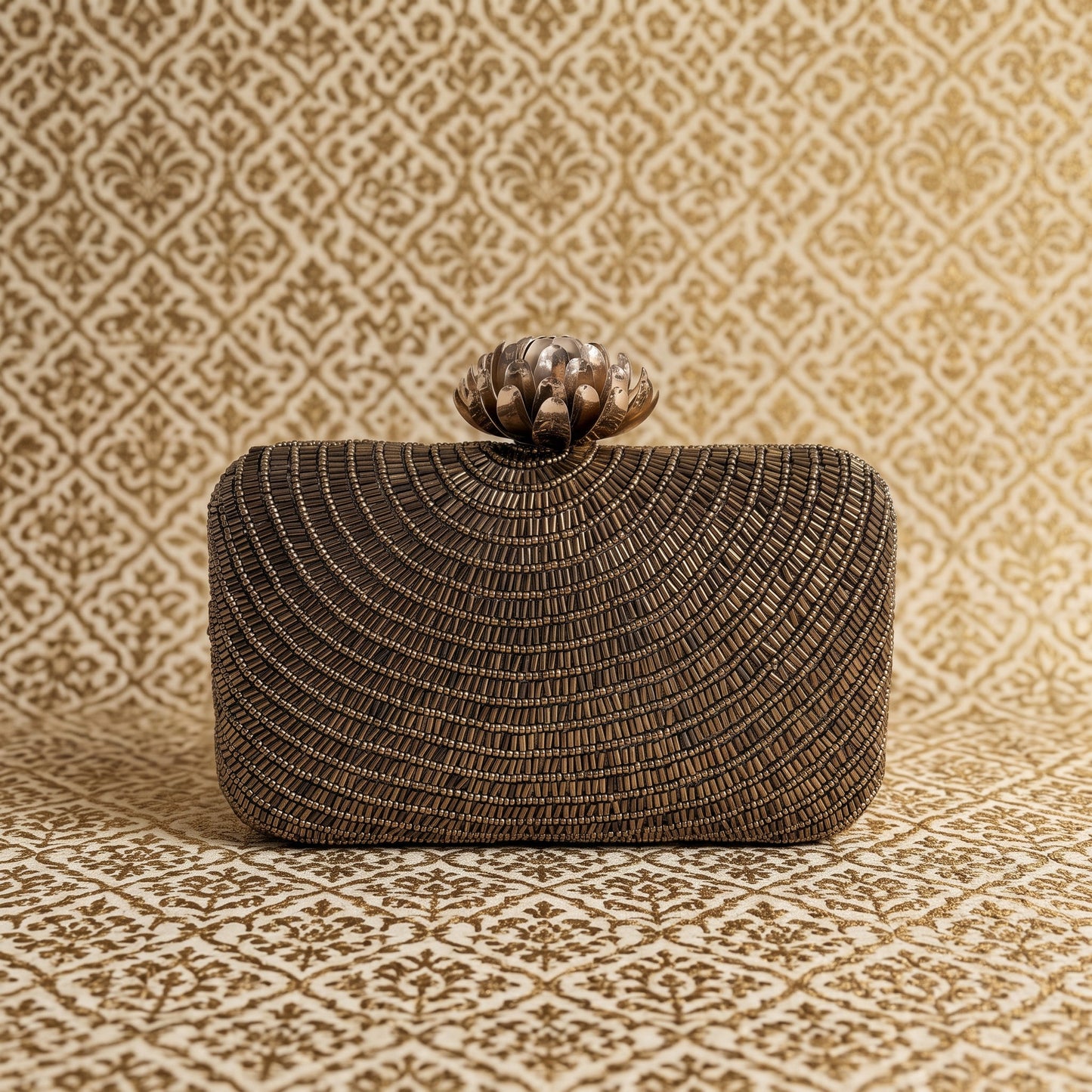 Adele (Rectangular Clutch) (Bronze) (ST291)