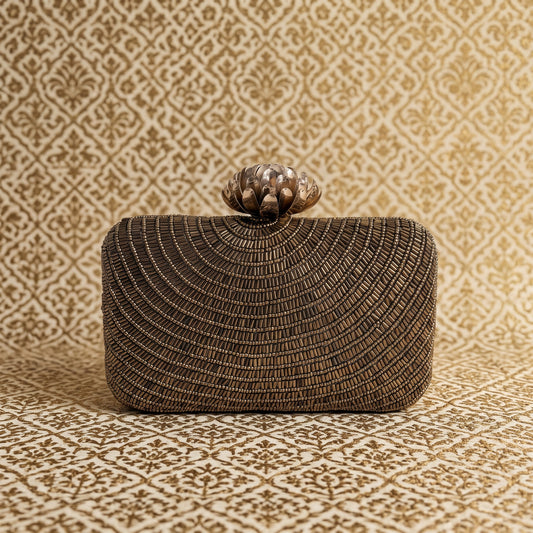 Adele (Rectangular Clutch) (Bronze) (ST291)