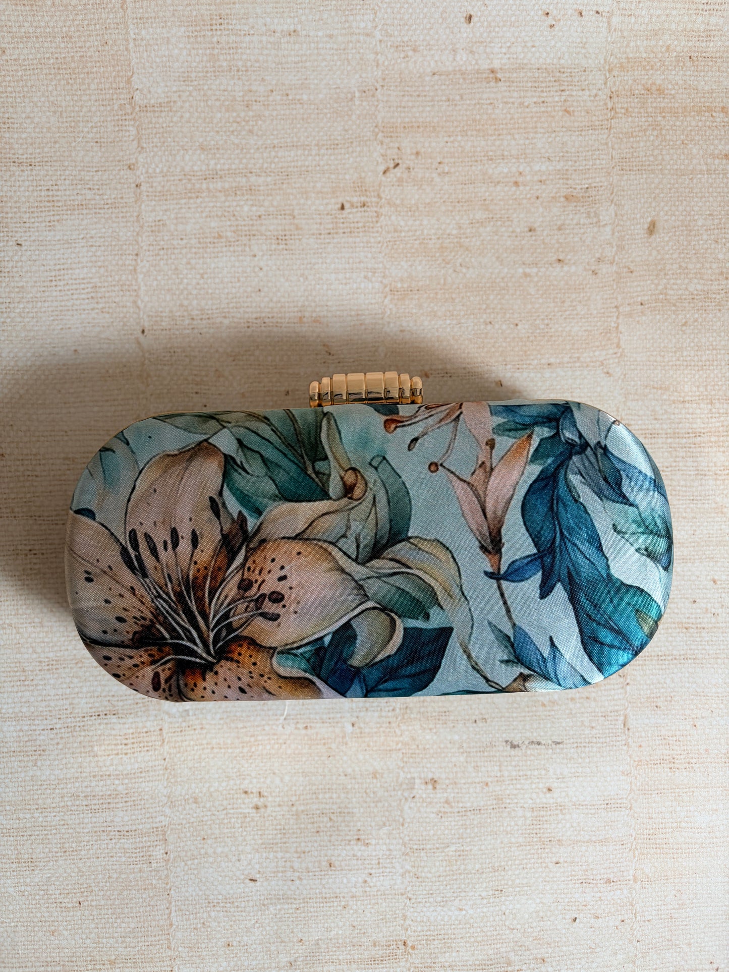 Savana Floral Oval Clutch (ST1223) (Green)