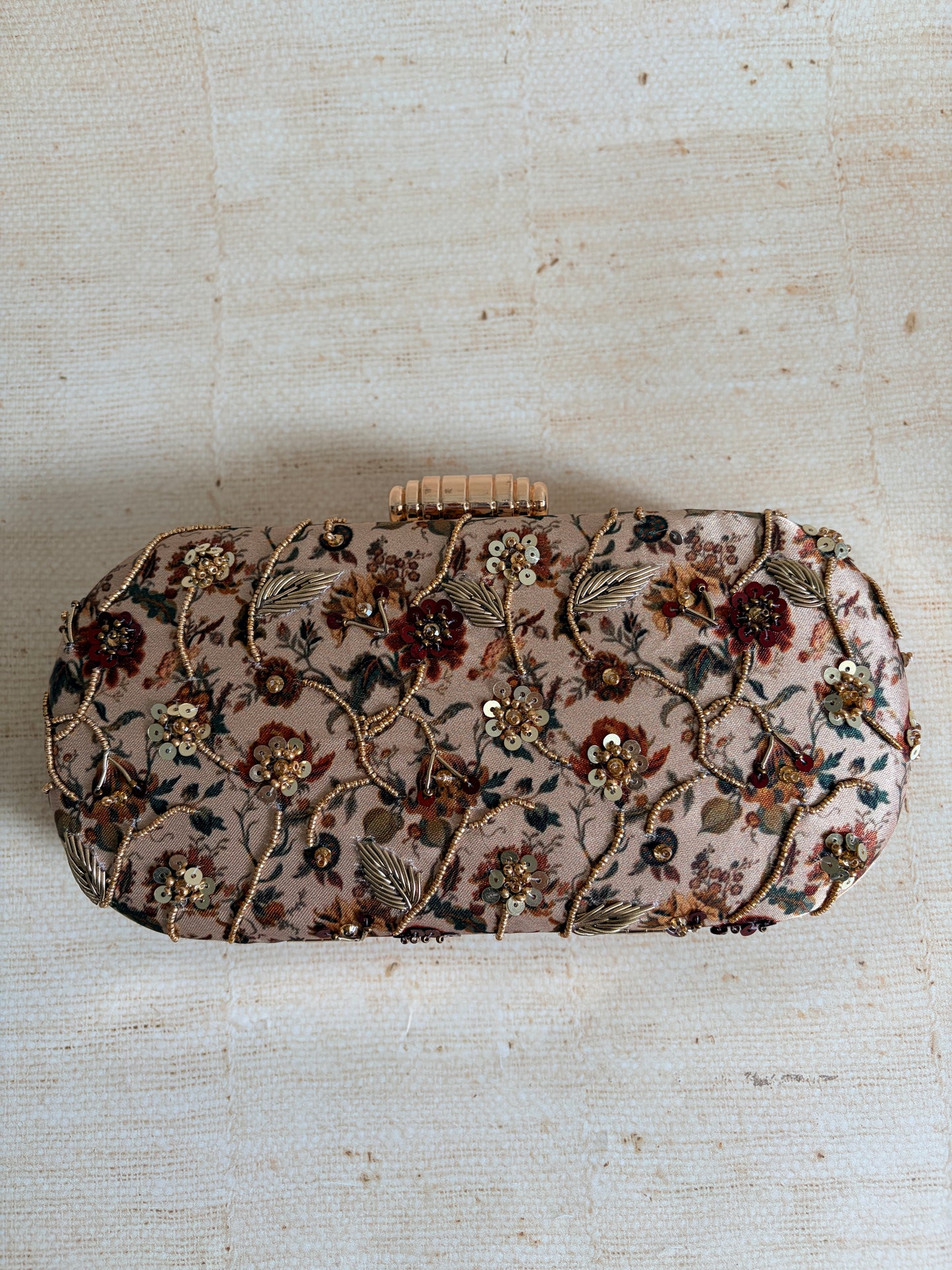 Liv Floral Oval Clutch (ST1232)