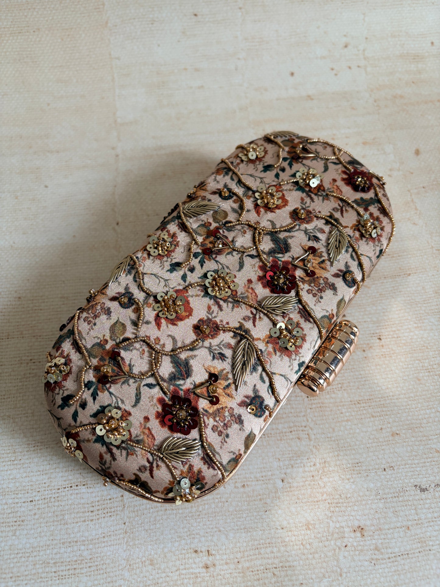 Liv Floral Oval Clutch (ST1232)