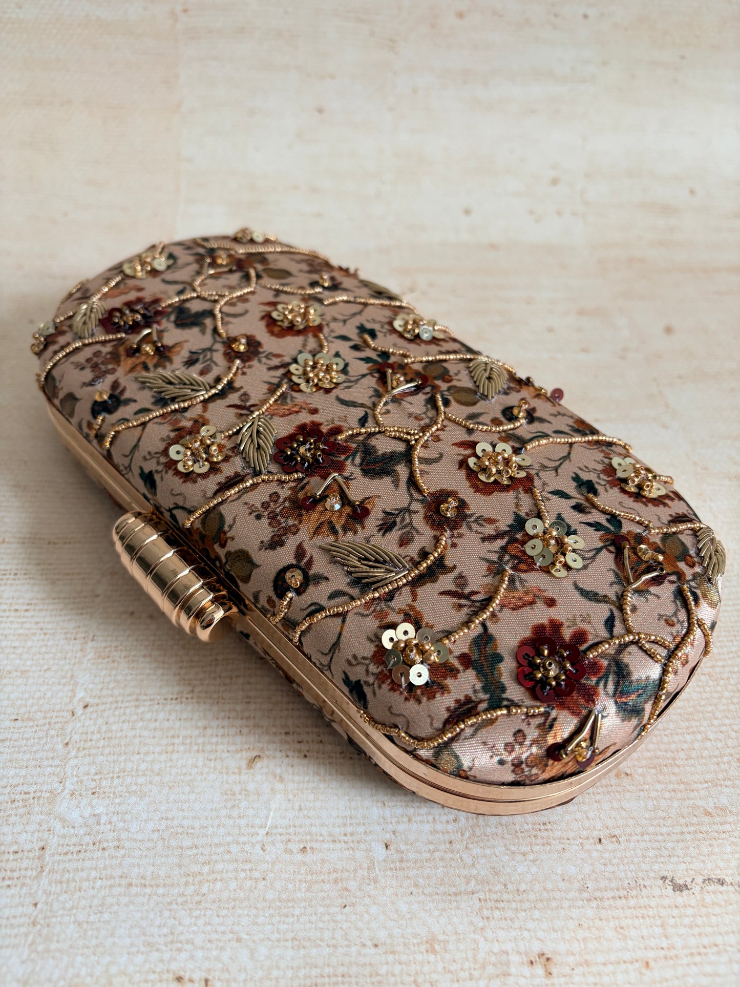 Liv Floral Oval Clutch (ST1232)