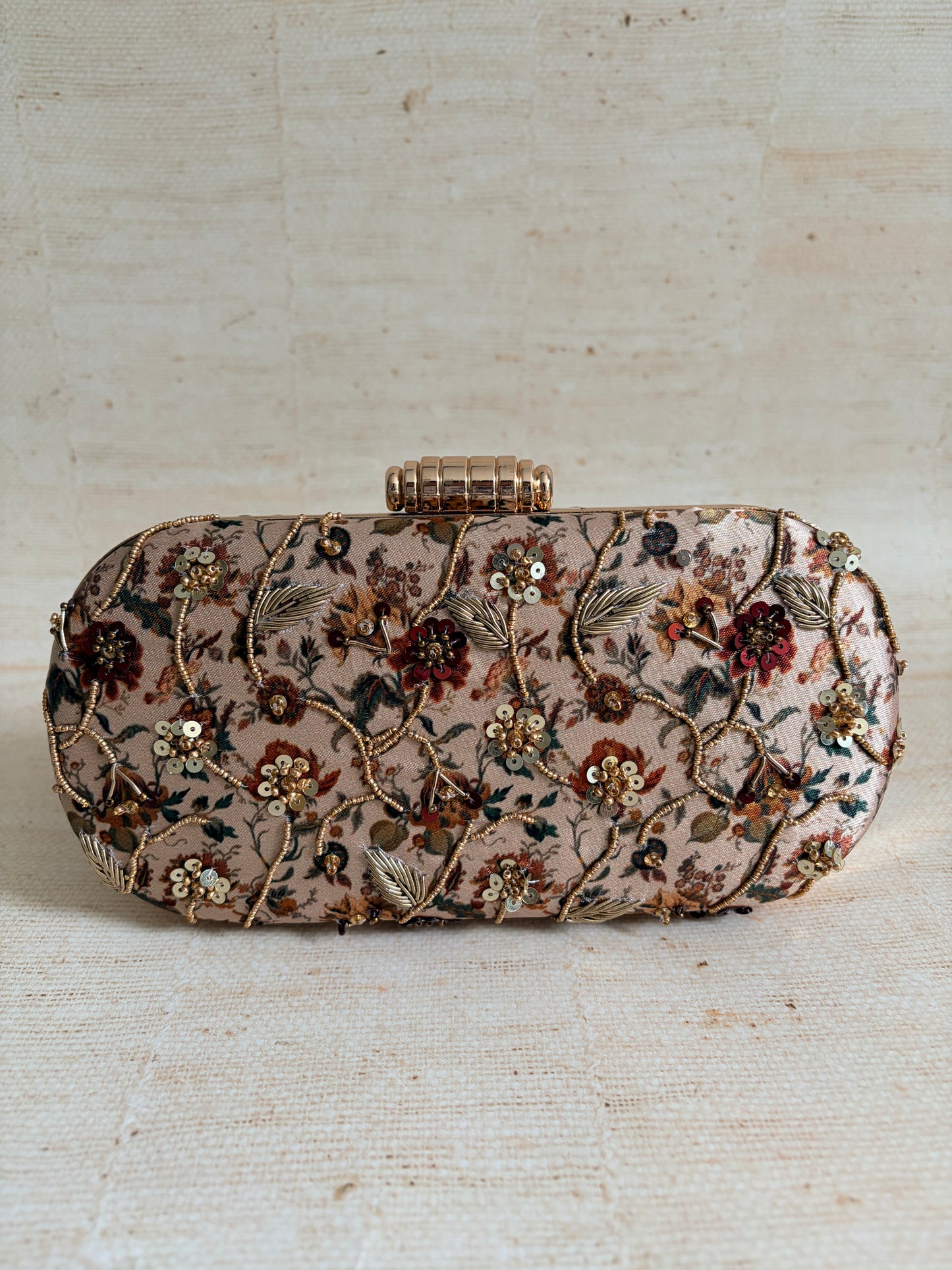 Liv Floral Oval Clutch (ST1232)