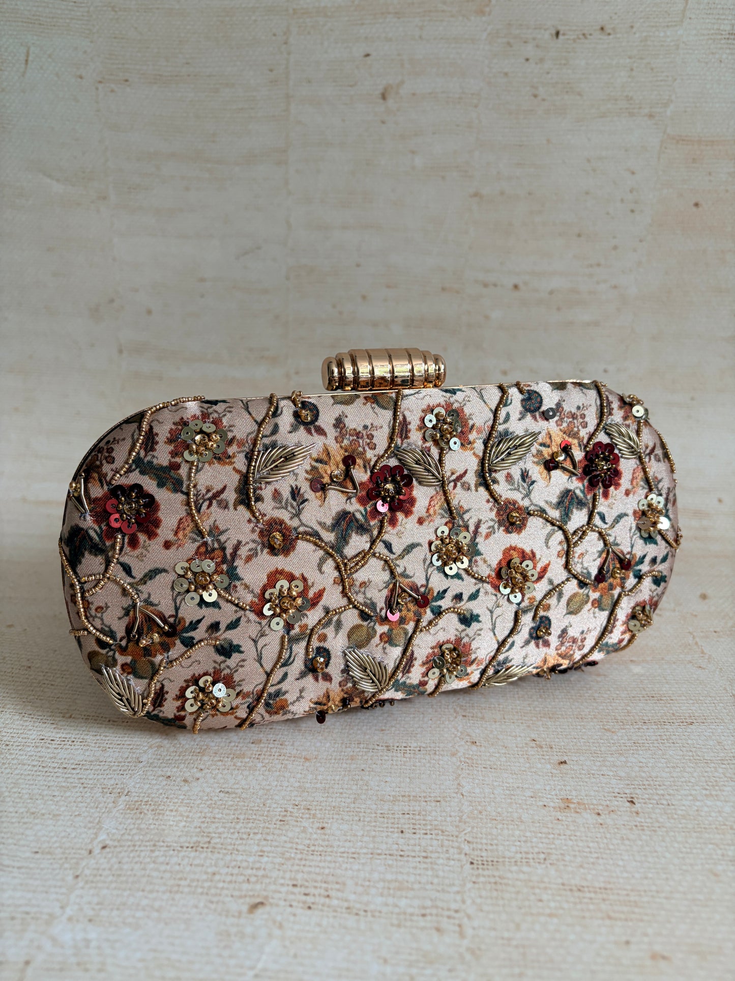 Liv Floral Oval Clutch (ST1232)