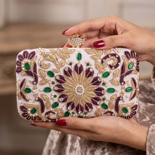 Anika Rectangular Clutch (ST1226) (Pink)