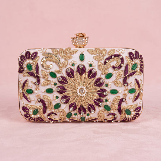 Anika Rectangular Clutch (ST1226) (Pink)