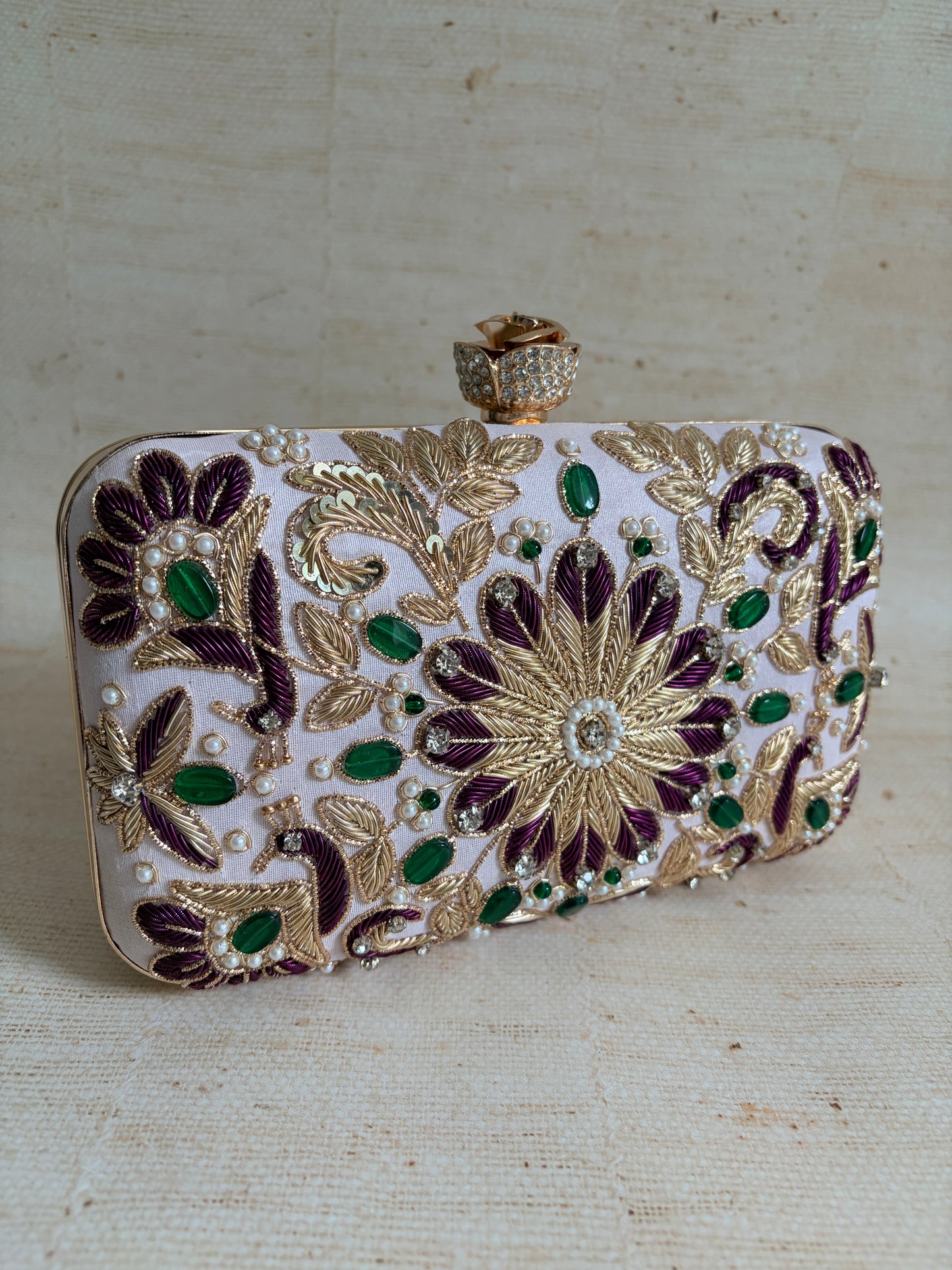Anika Rectangular Clutch (ST1226) (Pink)