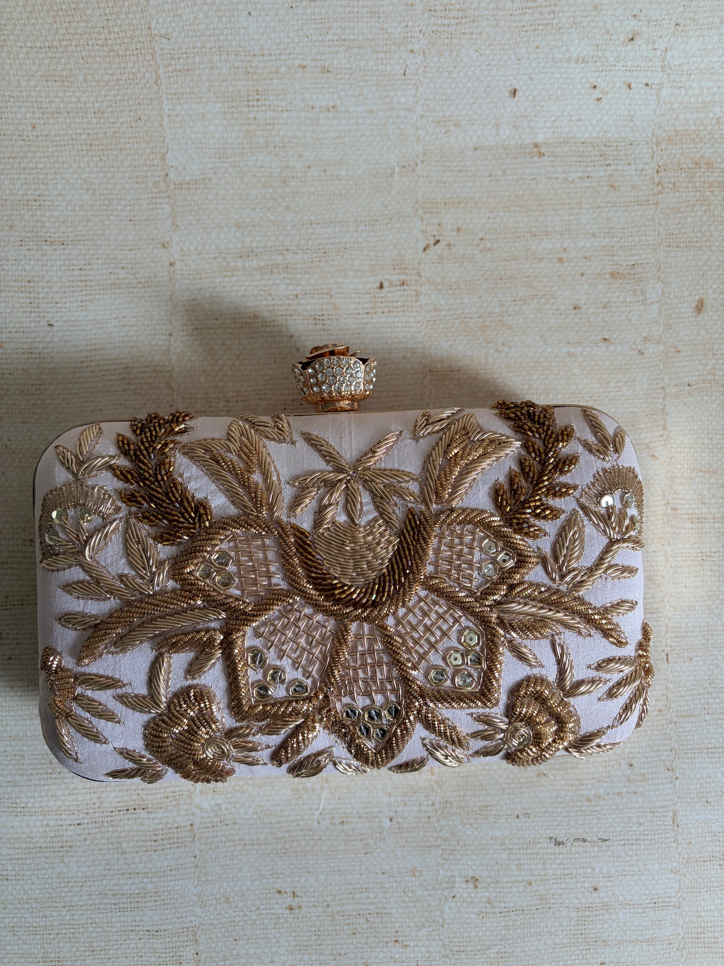 Tavleen Rectangular Pink Clutch (ST1164)