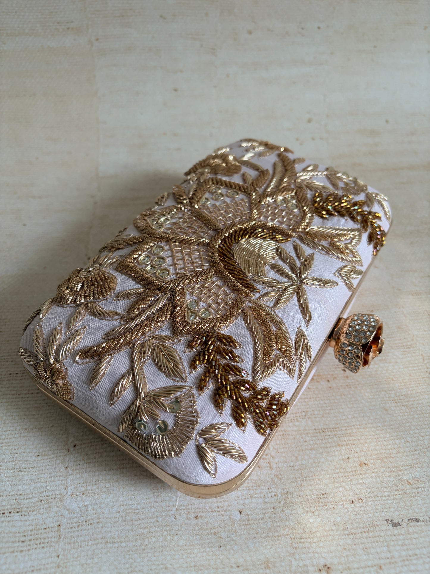 Tavleen Rectangular Pink Clutch (ST1164)