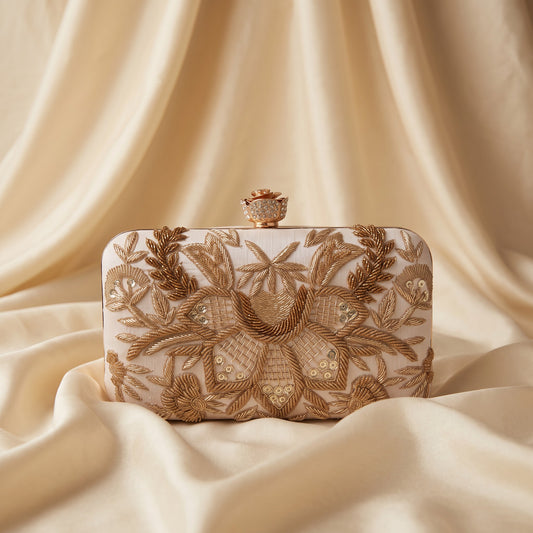 Tavleen Rectangular Pink Clutch (ST1164)