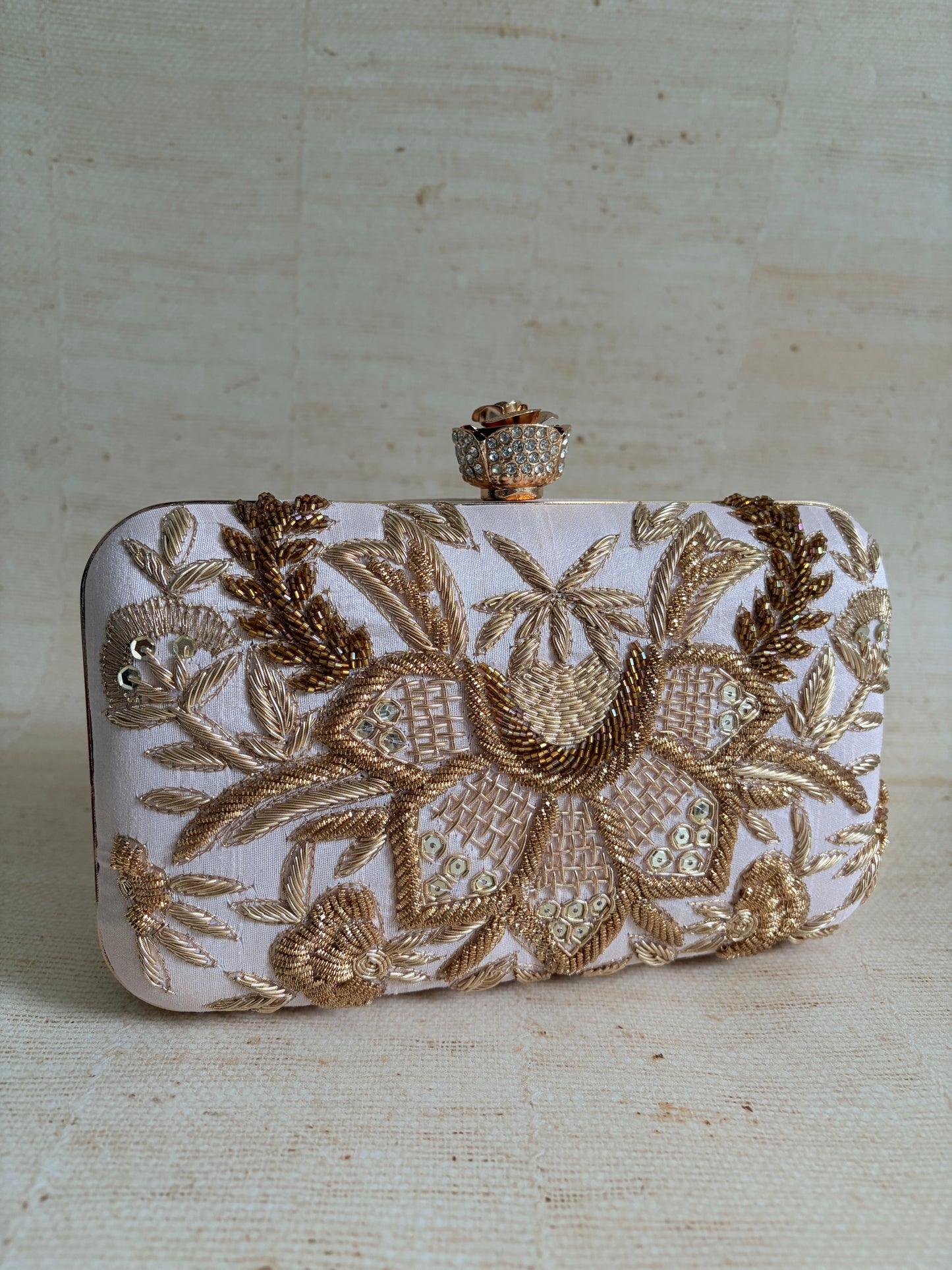 Tavleen Rectangular Pink Clutch (ST1164)