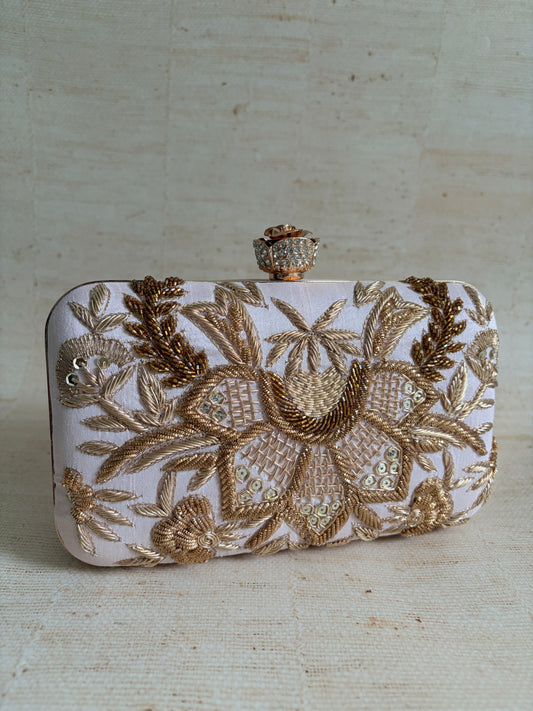 Tavleen Rectangular Pink Clutch (ST1164)