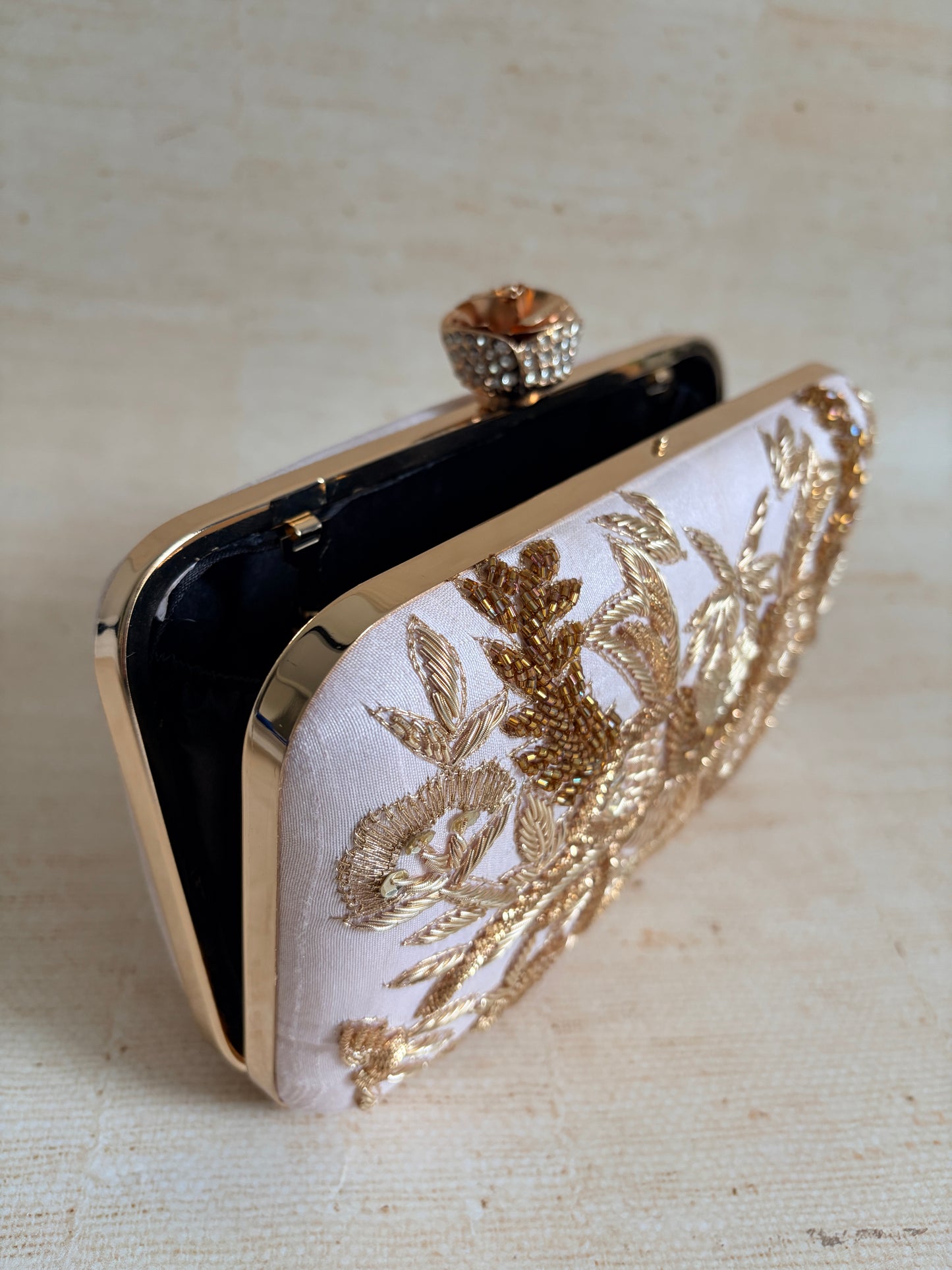 Tavleen Rectangular Pink Clutch (ST1164)
