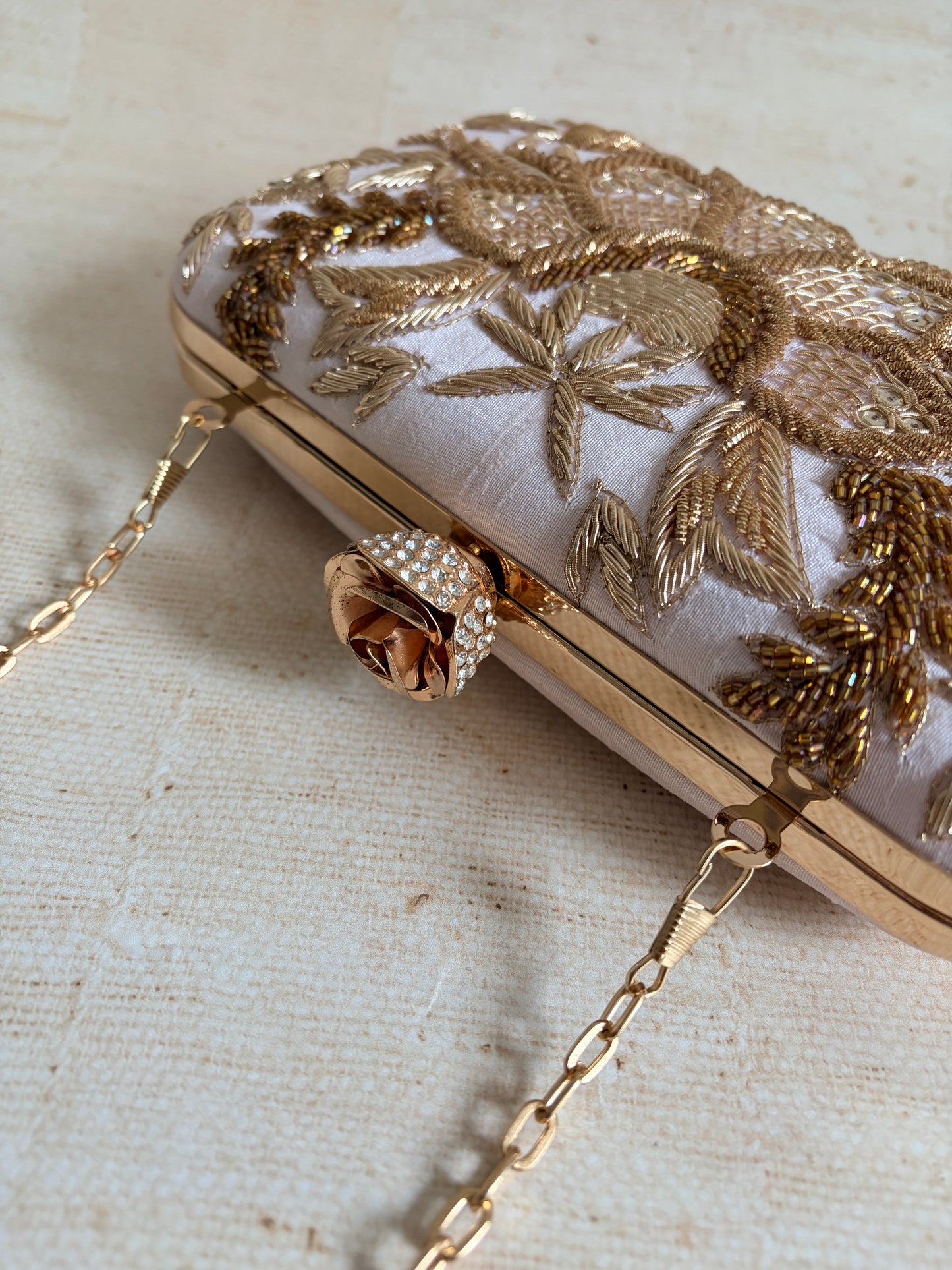 Tavleen Rectangular Pink Clutch (ST1164)